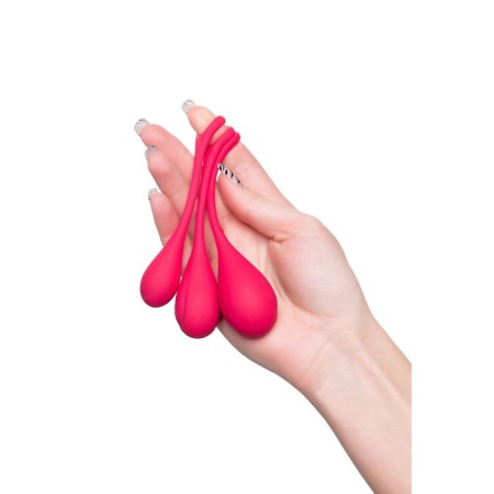 A set of vaginal balls Satiffyer yoni, silicone, red, Ø 2 cm-10