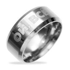Ring with an engraving “oh all”, metal, d = 1.6 cm