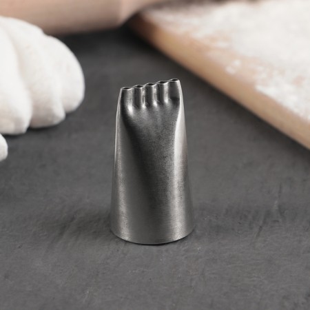 Confectionery nozzle, d = 2.5 cm, output 1.7 cm, stainless steel