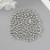 Beads for creativity plastic "Stars" set of 150 pcs silver 0.6x0.6x0.4 cm