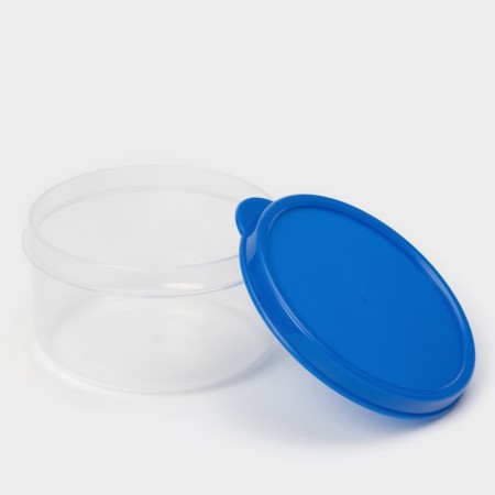 Container Round shares, food, 150 ml, blue color-1