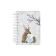 Note book A7, 80 sheets in a cage on the crest Forest Dream, plastic cover, with an elastic band, mix