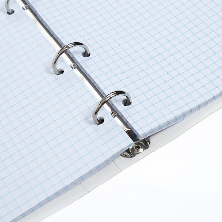 Notebook A5, 80 sheets, on 4 rings, a leopard notebook, cover coated cardboard, glossy lamination, rounded corners-6