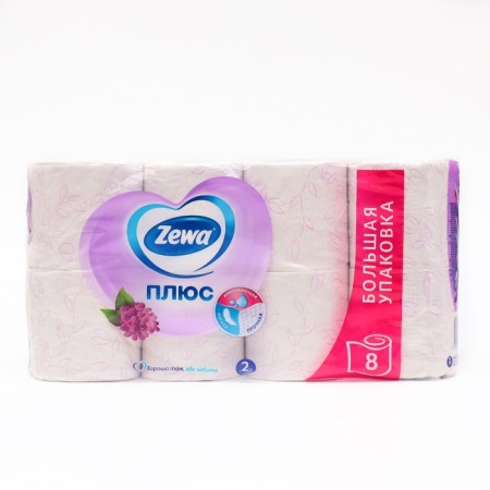 Zewa "plus", 2 layers, 8 rolls, "lilac"-1
