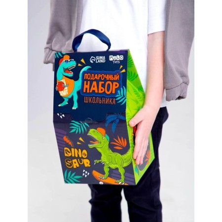 Gift set with a soft toy "dinosaur", 7 items-9