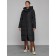 Coat insulated winter female, size 42, black color