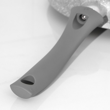 Pan, d = 24 cm, plastic handle, anti -stick coating, color light marble-4