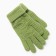 Female gloves, green color, size 7-8