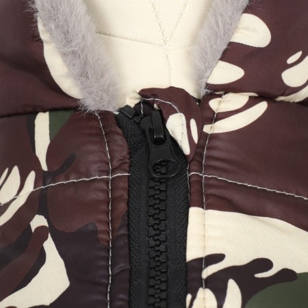 Jacket for dogs with a harness, size m, camouflage-5