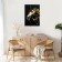 Carty clock wall-mounted interior "black gold", silent, 50 x 70 cm