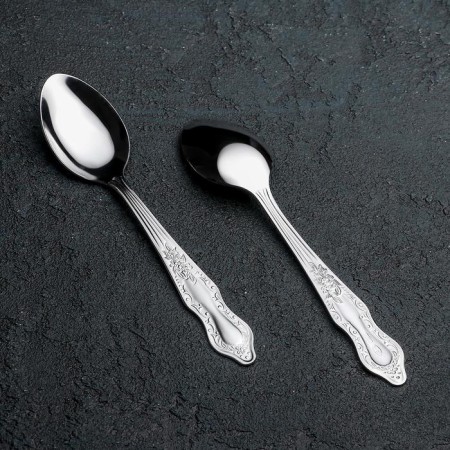 A teaspoon "Slav", h = 14.5 cm, thickness 1.2 mm, silver color