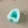 Silicone form "Bunny with a bow", 6 × 4.1 × 3.6 cm, the color is turquoise
