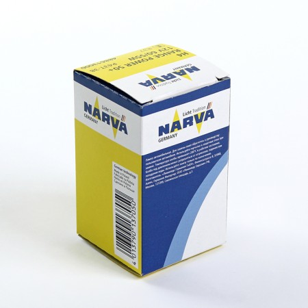 Car lamp Narva Range Power 50+, H4, 12 V, 60/55 W, (P43T) RP50-2