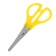 Scissors 13cm plastic handles mix rounded ends blade with a ruler