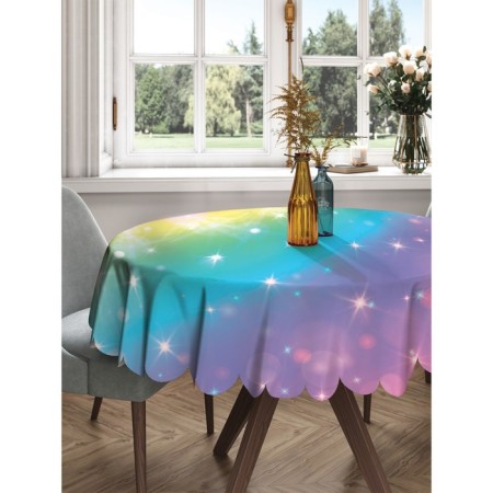The tablecloth "Rainbow shine", round, Saten, d = 150 cm
