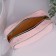 Cosmetic bag with zipper, Powder color