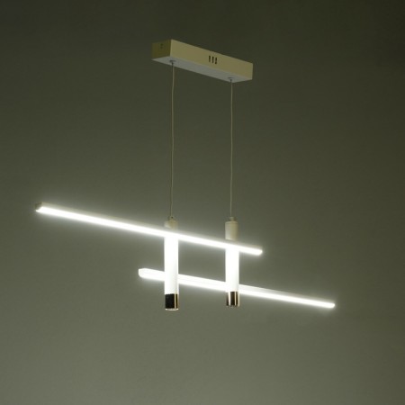 Lamp with DDD "Montana" LED 30W 3000-6000K white-gold 91x7x21 cm-9