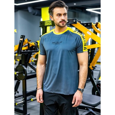 Sports T -shirt male ise, size 52, graphite color-1