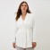 Women's jacket with a belt Mist Plus-Size, r.54, white