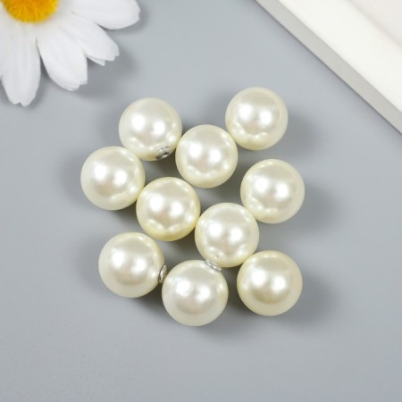 Plastic beads with a non -water opening "Pearl ball" set 10 pcs d = 1.6 cm-1