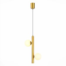 STL LUCE Sus. SL1185.203.02. Asolo. 2x5 watts, G9, 4000K, 25x25x60 cm, golden color