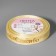 Kapron tape with embossing "Thank you", 15 mm, 23 ± 1 m, beige/gold color