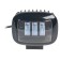 Farah LED rectangular with a clear light. border, 27W, 120x126x65mm, 12/24V