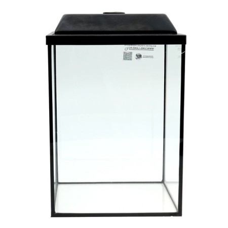 Aquarium "Column" with a lid, 36 liters, 32 x 25 x 45/50.5 cm, black-1