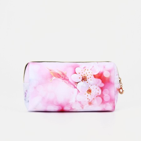 Lightning cosmetic bag, white/lilac color-1