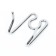 Link for a strict collar - half -reaches, chrome steel, thickness 2.5 mm