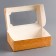 New Year. The box is folding, confectionery packaging with the window "Make desire", 25 x 15 x 7 cm