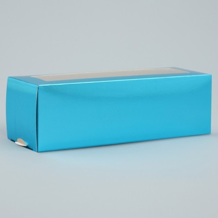 Box for Makarun, confectionery packaging "Blue", 18 x 5.5 x 5.5 cm-1