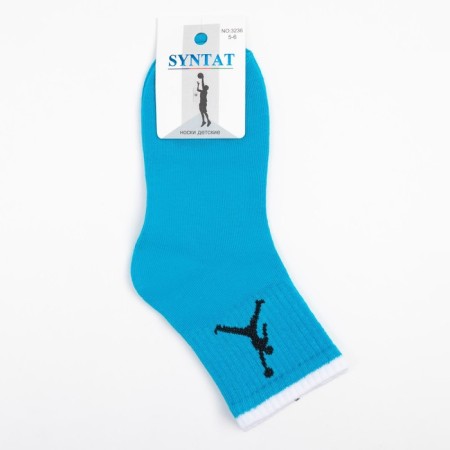Jordan children's socks, blue color, size 14 (3-4 years)-4