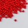 Set of beads "needlework" plastic, diameter 4 mm, 25 g, scarlet
