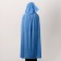 Carnival cloak adult, plush, blue color, length 115 cm