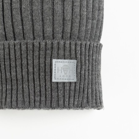 Children's hat, dark gray color, size 48-52-3