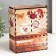 Tea house double with the "Flowers" box 20x8.7x15.2 cm