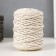 Knitting cord 80% cotton, 20% polyester twisted 3 mm, 185g/45m, 02-milk
