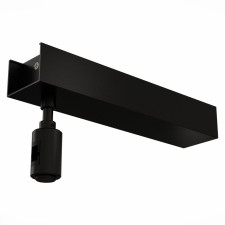 Ceiling base for power supply with power supply ST LUCE. ST026.409.00. Farm, 26.5x5.5x12.4 cm, black color