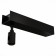 Ceiling base for power supply with power supply ST LUCE. ST026.409.00. Farm, 26.5x5.5x12.4 cm, black color