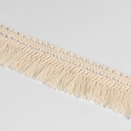 Decorative braid "Furger", 35 mm, 10 ± 1 m, beige color-1