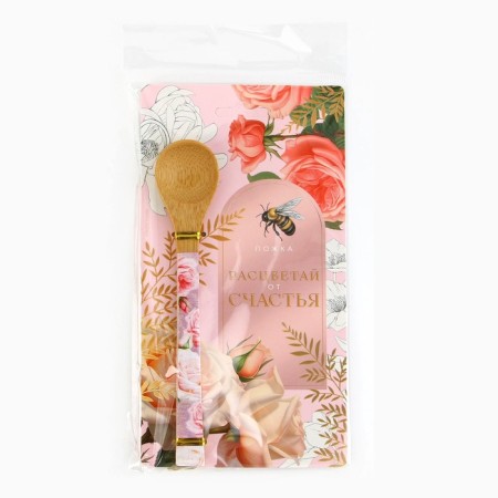 Bamboo spoon “Blave with happiness”, 3 x 16 cm.-7