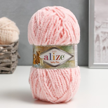 Yarn "Softy Plus" 100% micropoliester 120m/100g (340 St. Pink)