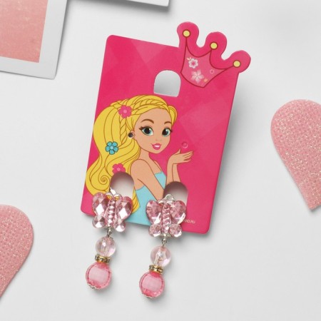 Clips children's "chosen" butterfly with beads, color mix-3