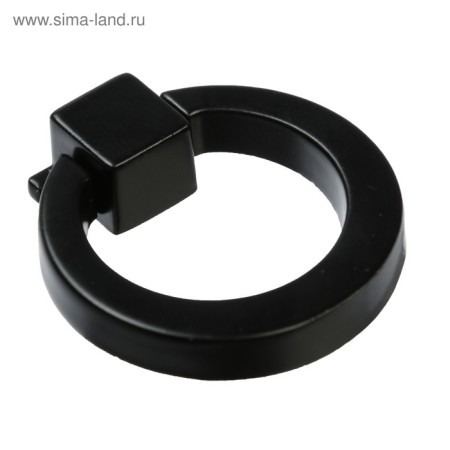 Ручка кнопка ТУНДРА РК045BL, черная, 8 шт TMP-1