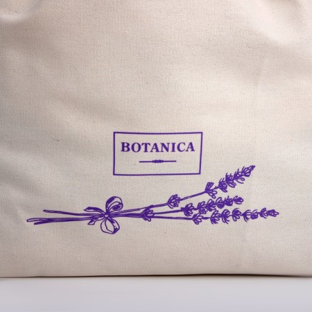 Textile bag, on the laces of Botanika, beige-2