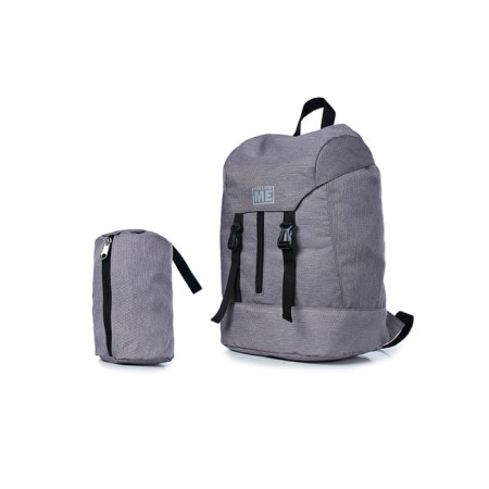 Youth backpack, synthetic fabric, 275x425x205 cm, gray