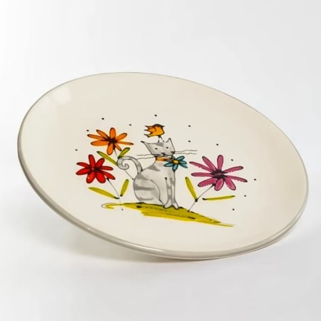 Round Elrington "Gray Cat", 24 cm-1