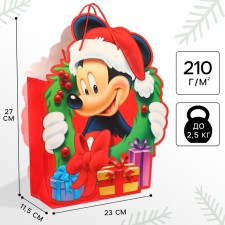 New Year. Gift package, 23x27x11.5 cm, packaging, Mickey Mouse