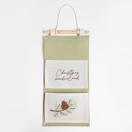 Textile pocket "Christmas" 2 departments, 20x41 cm-1